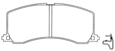 Brake Pad Set, disc brake (ASN-2027)
