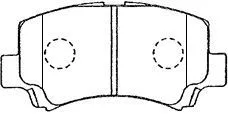 Brake Pad Set, disc brake (H1N020)