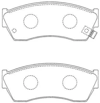 Brake Pad Set, disc brake (ASN-238)