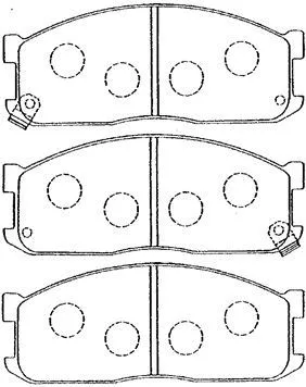 Brake Pad Set, disc brake (E1N009)