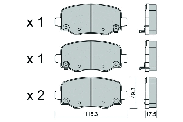 Brake Pad Set, disc brake (BPFI-2009)