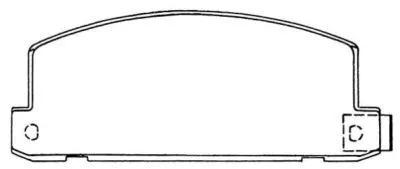 Brake Pad Set, disc brake (ASN-135)