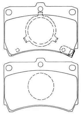 Brake Pad Set, disc brake (ASN-158)