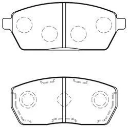 Brake Pad Set, disc brake (H1N006)