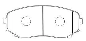 Brake Pad Set, disc brake (E1N053)