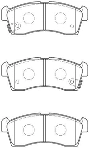Brake Pad Set, disc brake (H1N053)