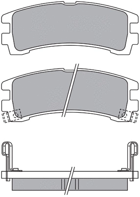 Brake Pad Set, disc brake (ASN-2084)