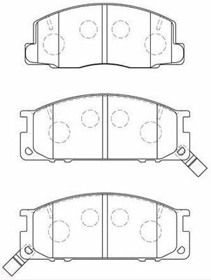 Brake Pad Set, disc brake (A1N083)