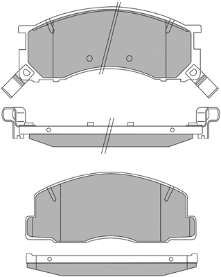 Brake Pad Set, disc brake (ASN-2085)
