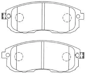 Brake Pad Set, disc brake (H1N041)