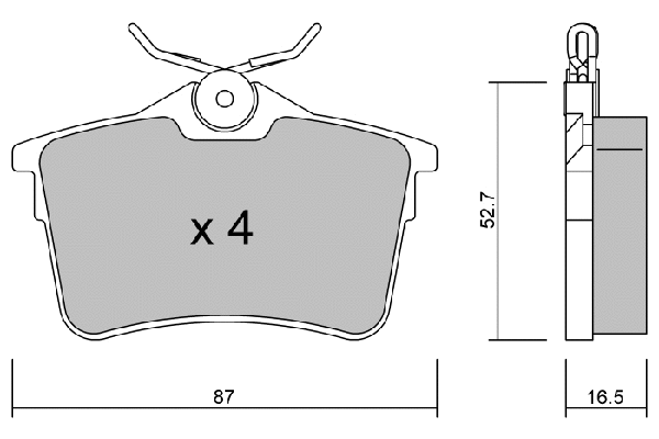 Brake Pad Set, disc brake (BPPE-2009)