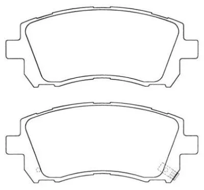 Brake Pad Set, disc brake (ASN-2040)