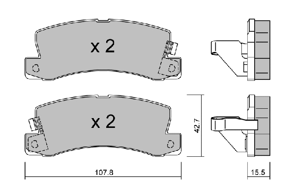 Brake Pad Set, disc brake (BPTO-2900)