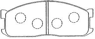 Brake Pad Set, disc brake (E1N008)