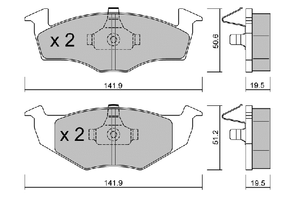 Brake Pad Set, disc brake (BPVW-1031)