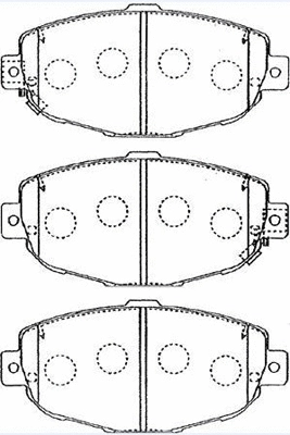 Brake Pad Set, disc brake (A1N054)
