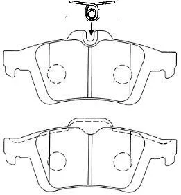 Brake Pad Set, disc brake (E2N065)
