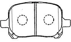 Brake Pad Set, disc brake (A1N097)