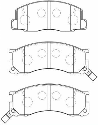 Brake Pad Set, disc brake (A1N085)