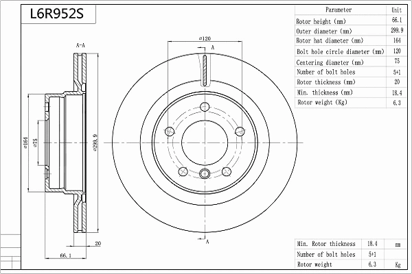 Brake Disc (L6R952S)