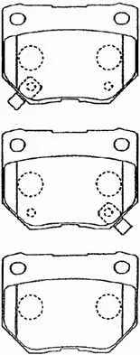 Brake Pad Set, disc brake (B2N053)