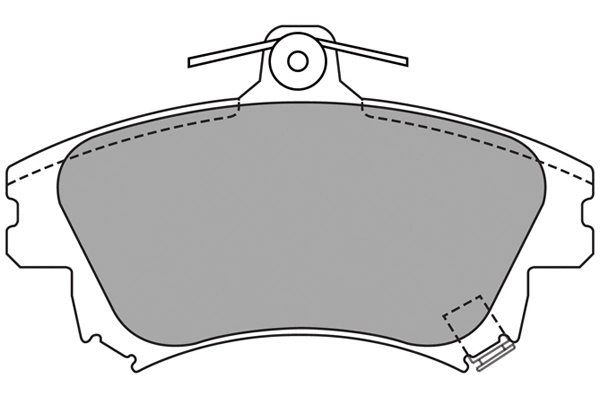 Brake Pad Set, disc brake (ASN-2163)