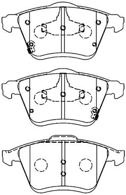 Brake Pad Set, disc brake (E1N068)