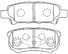 Brake Pad Set, disc brake (D2N049)