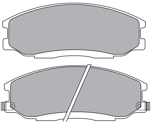 Brake Pad Set, disc brake (ASN-2180)