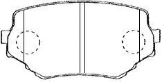 Brake Pad Set, disc brake (H1N001)