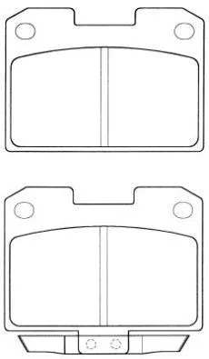Brake Pad Set, disc brake (ASN-2043)