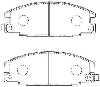 Brake Pad Set, disc brake (J1N010)