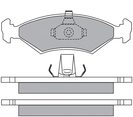 Brake Pad Set, disc brake (ASN-2069)