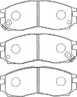 Brake Pad Set, disc brake (D1N035)