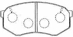 Brake Pad Set, disc brake (A1N020)