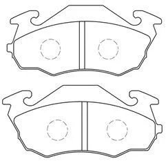 Brake Pad Set, disc brake (F1N003)