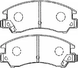 Brake Pad Set, disc brake (F1N008)