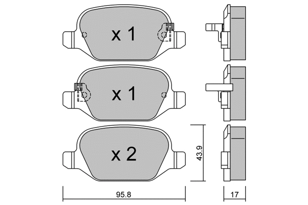 Brake Pad Set, disc brake (BPFI-2010)