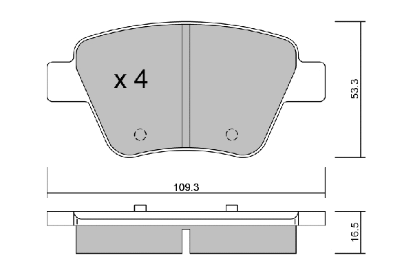 Brake Pad Set, disc brake (BPVW-2006)