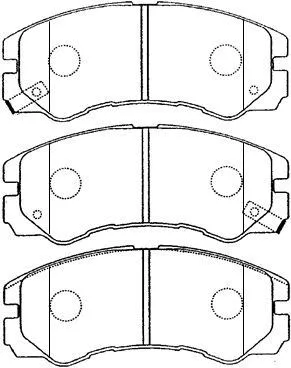 Brake Pad Set, disc brake (J1N008)