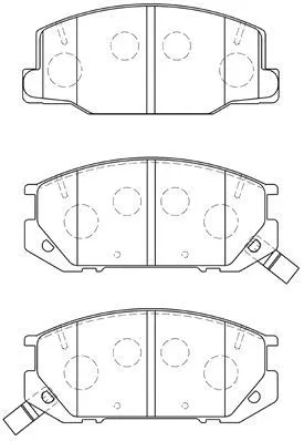 Brake Pad Set, disc brake (A1N092)