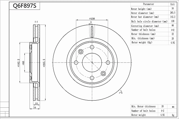 Brake Disc (Q6F897S)