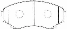 Brake Pad Set, disc brake (E1N004)