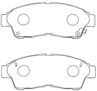 Brake Pad Set, disc brake (ASN-154)