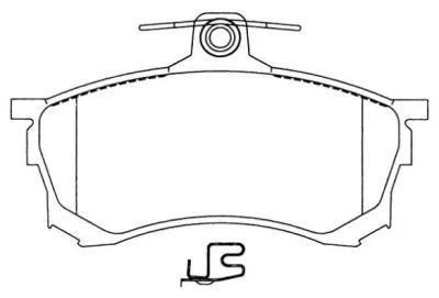 Brake Pad Set, disc brake (ASN-2030)