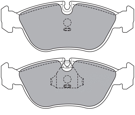 Brake Pad Set, disc brake (ASN-2195)