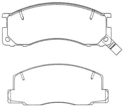 Brake Pad Set, disc brake (ASN-234)