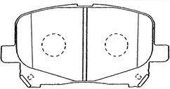 Brake Pad Set, disc brake (A1N101)