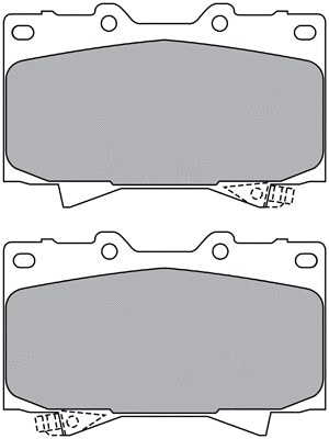 Brake Pad Set, disc brake (ASN-2168)