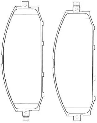 Brake Pad Set, disc brake (ASN-2035)